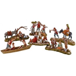 6 Groups of statues 10 cm Landi Moranduzzo