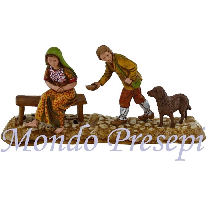 Grupo de mendigos 10 cm Landi Moranduzzo