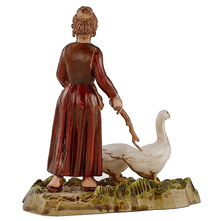 Woman with geese 10 cm Landi Moranduzzo