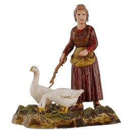 Woman with geese 10 cm Landi Moranduzzo