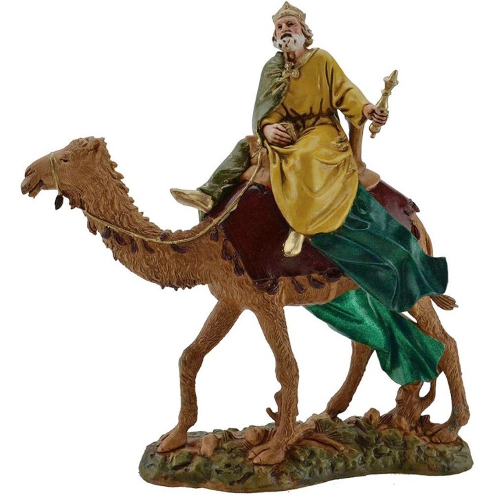 Tre Re Magi a cammello 12 cm Landi Moranduzzo