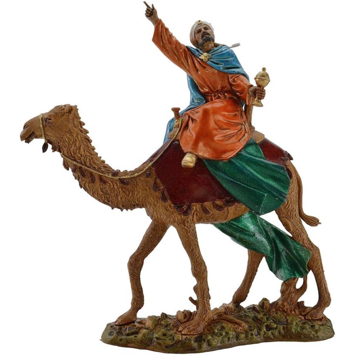 Tre Re Magi a cammello 12 cm Landi Moranduzzo