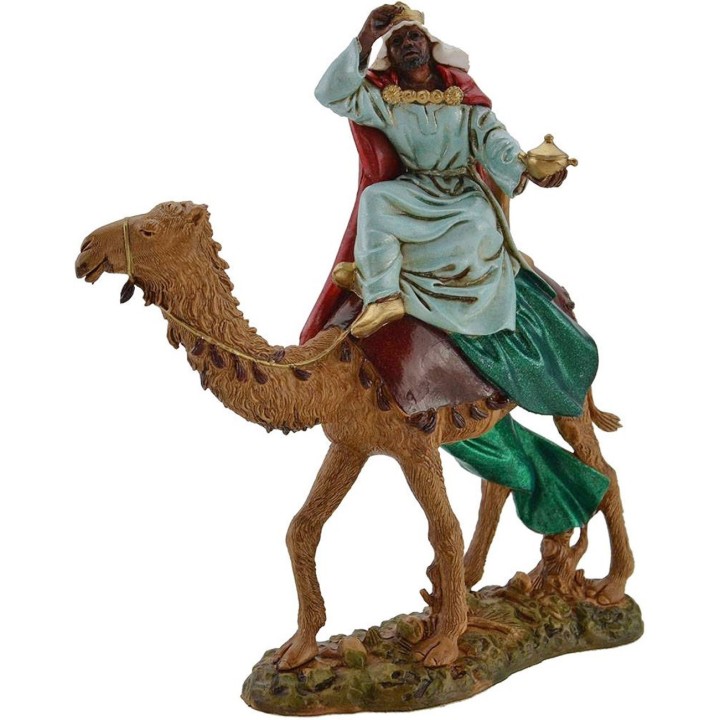 Tre Re Magi a cammello 12 cm Landi Moranduzzo