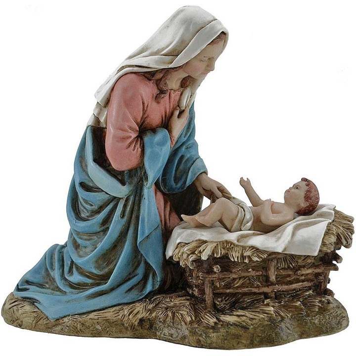 Madonna con bambino Landi Moranduzzo 20 cm in resina