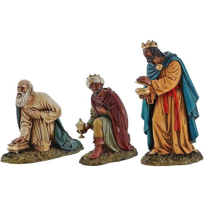 Tre Re Magi Landi Moranduzzo 20 cm in resina