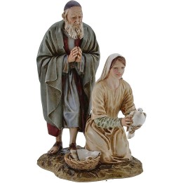 Vecchio e fanciulla Landi Moranduzzo 20 cm in resina