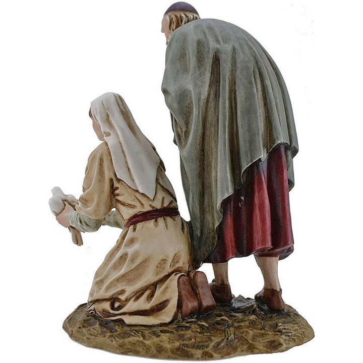 Vecchio e fanciulla Landi Moranduzzo 20 cm in resina