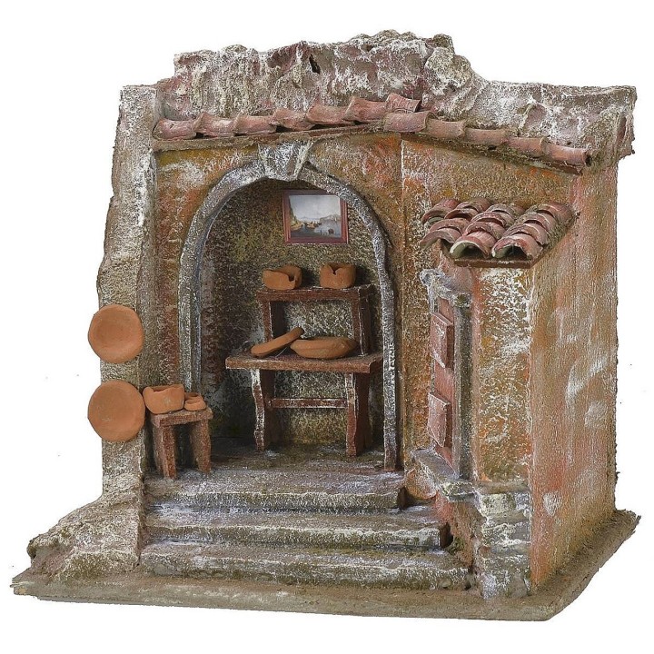 Ceramic workshop setting for 24x17x23.5 cm nativity scene for