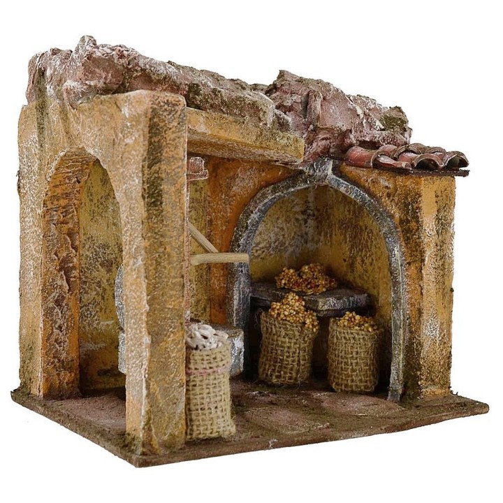 Ambientazione macina per mugnaio cm 19x14x18 h. 