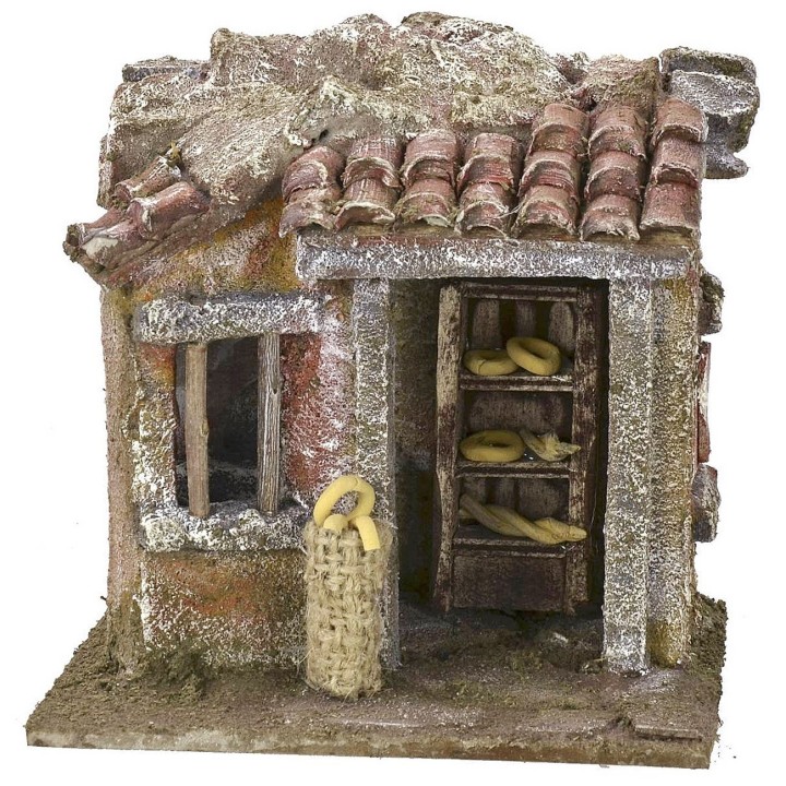 Bakery setting for Nativity scene 11.5x9x11 h for statues of 6