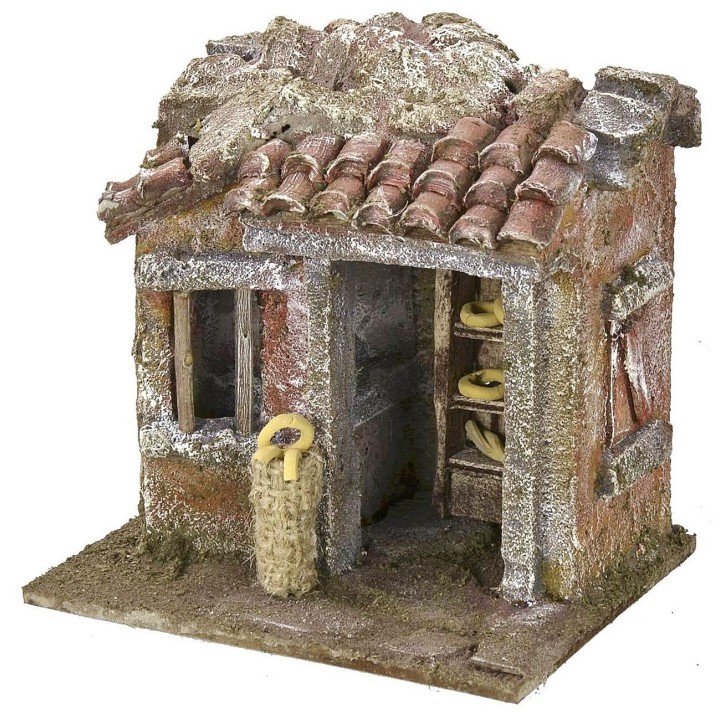 Bakery setting for Nativity scene 11.5x9x11 h for statues of 6