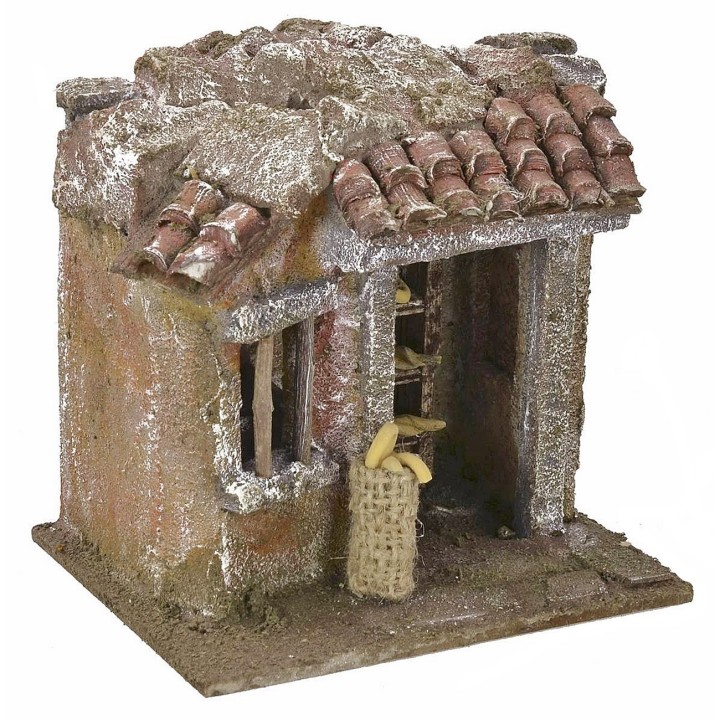 Escenario de panadería para Belén de 11,5x9x11 cm de altura
