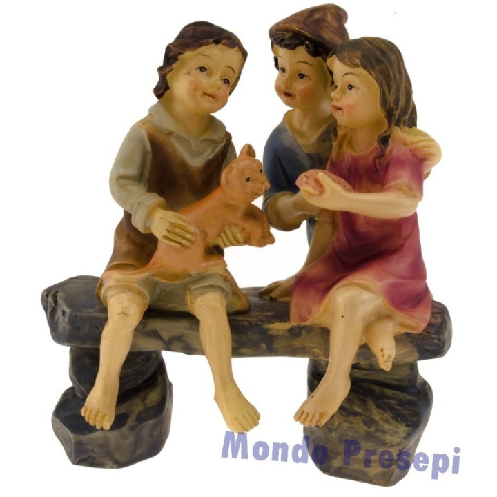 Niños de resina para estatuas de 9-10 cm