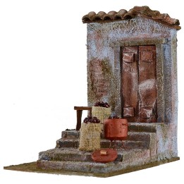 Ambientazione per castagnara nel presepe cm14,5x19,3x21,5 per