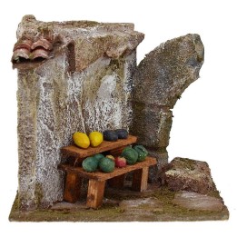 Banco per fruttivendolo con rudere cm 11,5x9x10 h. 