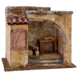 Taller de carpintero cm 24x18x20,5 h para estatuas cm 12
