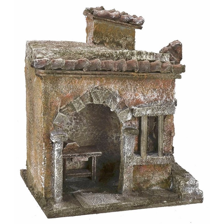 Blacksmith's shop 11.5x9x13h cm for 6cm statues