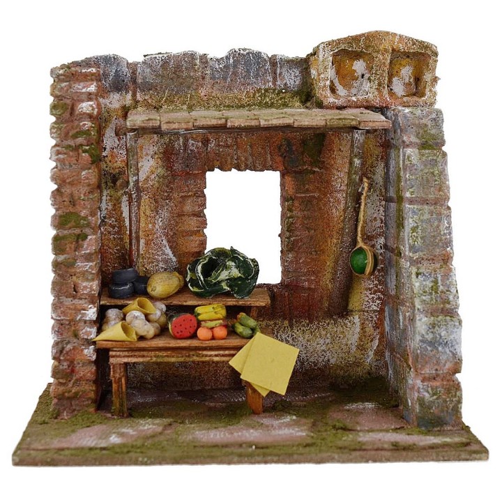 Orchard shop by presepe cm 19,5x14, 5x19 for statues 10 cm