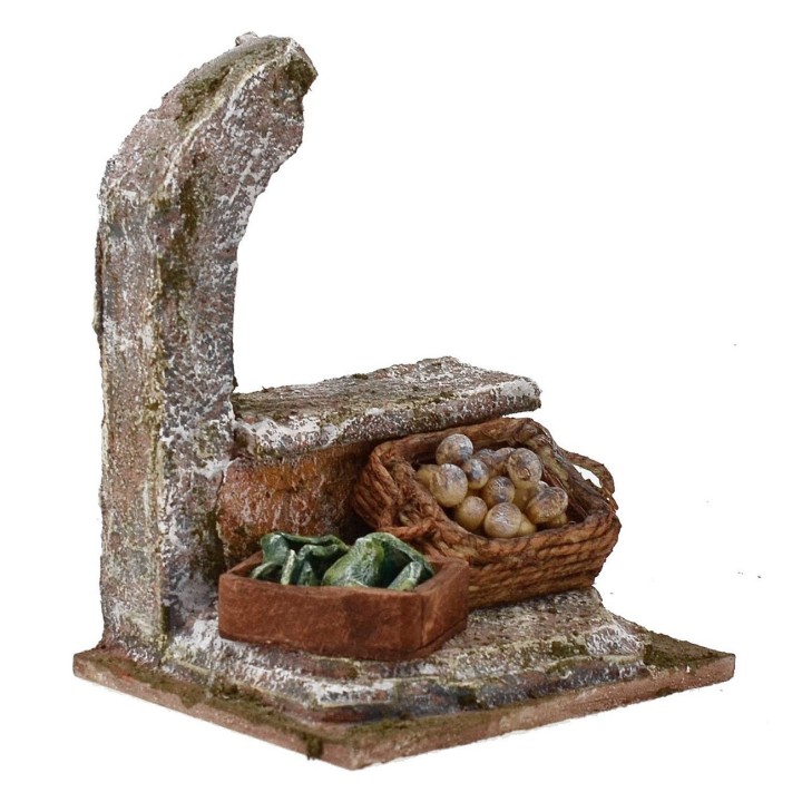 Fruttivendolo con arco cm 10x8x12 h. 