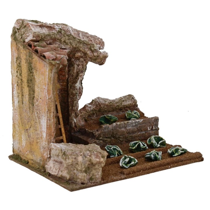 Orto for presepe with arc cm 19,5x14, 5x18 h. 