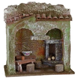 Ostería de 13x8,5x12,8 cm de altura para estatuas de 6 cm.