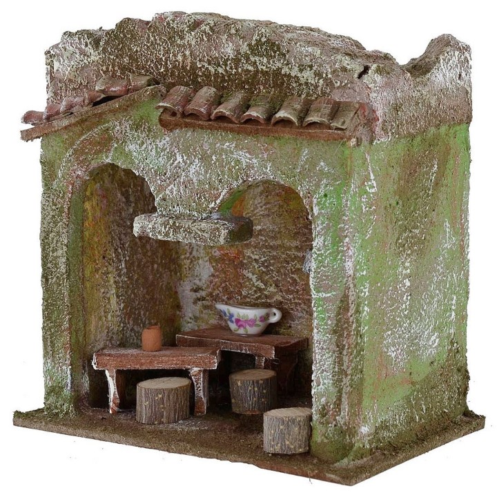 Osteria cm 13x8,5x12,8 h per statue 6 cm