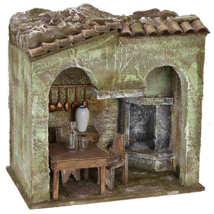Osteria cm 24x16x24 h per statue da 12 cm