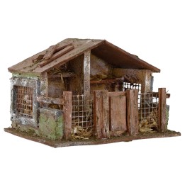 Gallinero para belén de 19x14,5x13 cm h