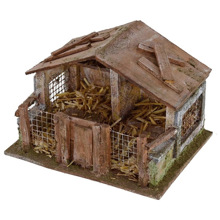 Pollaio per presepe cm 19x14,5x13 h