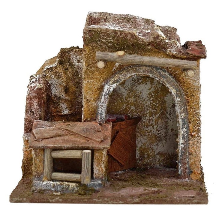 Pollivendolo per presepe cm 11,5x9x11 h. 