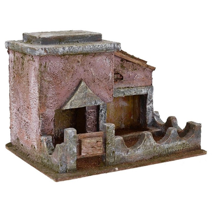 Porcilaia per presepe cm 20x14,5x13 h. 