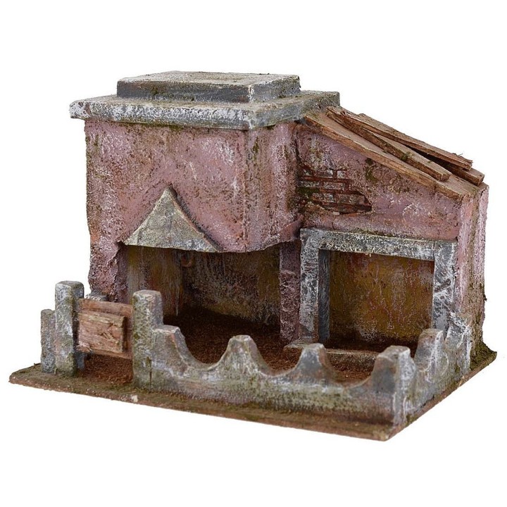 Porcilaia for presepe cm 20x14, 5x13 h. 