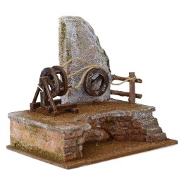 Rueda de cordelero a mano de 20x14,5x18 cm de altura para