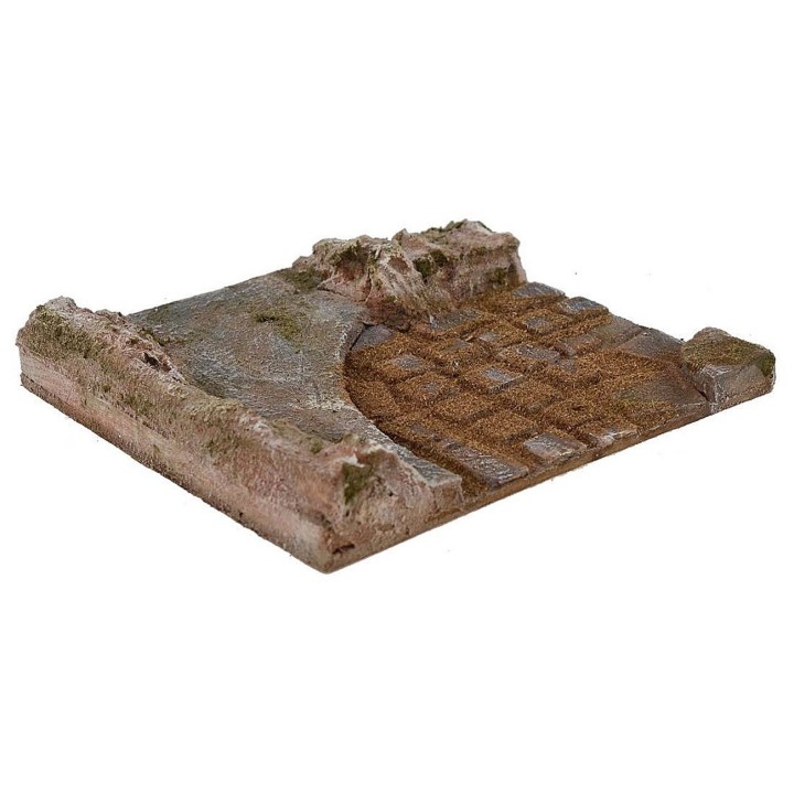 Strada per presepe componibile cm 14,5x17,5x3h.