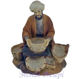 Basket cm 10 in resin