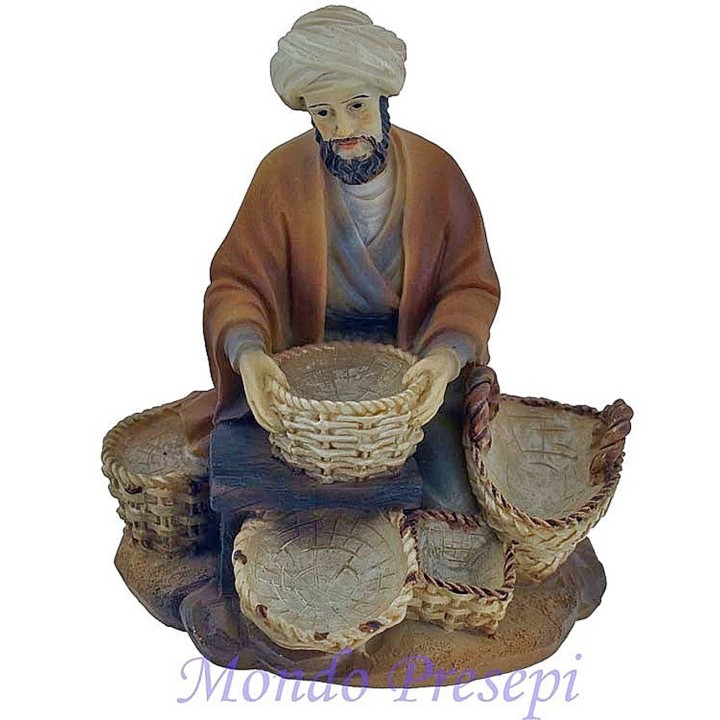 Basket cm 10 in resin