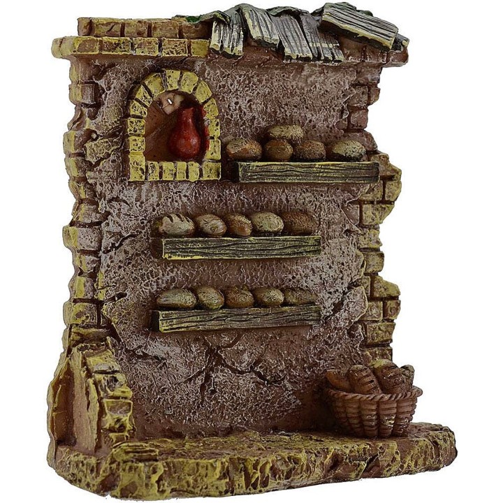 Bottega del panettiere in resina cm 9,5x4x10 h.