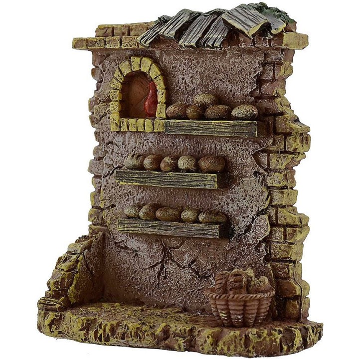 Bottega del panettiere in resina cm 9,5x4x10 h.
