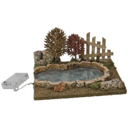 Laghetto luminoso componibile cm 25x20,5x14 h per statue da