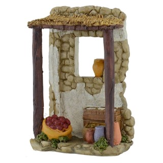 Bottega dell'ortolano in resina cm 8,6x4,5x12,3 h.