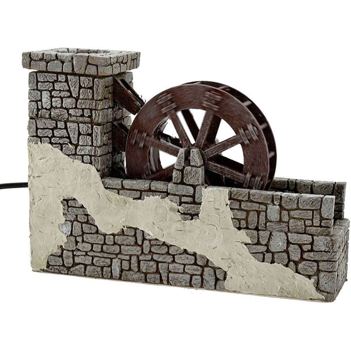 Mulino ad acqua in resina cm 23,5x6x16,5 h.