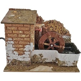 Nativity water mill cm 20x14x15 h.