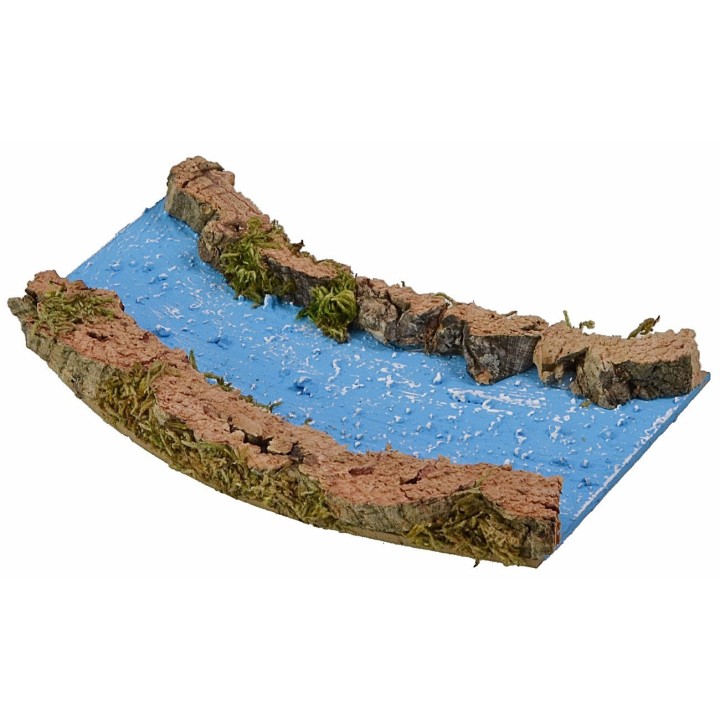 Fiume componibile curva a destra cm 16x10,5x1,5 h