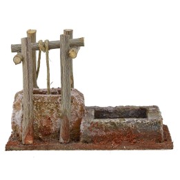 Well for presepe with drinking trough cm 9x5,5X6 h. 