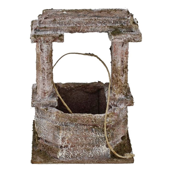 Pozzo per presepe ottagonale cm 11x11x17 h. 