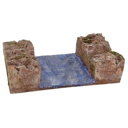Ruscello componibile per presepe cm 19,5x14,5x5h