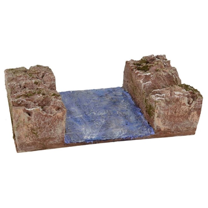 Ruscello componibile per presepe cm 19,5x14,5x5h