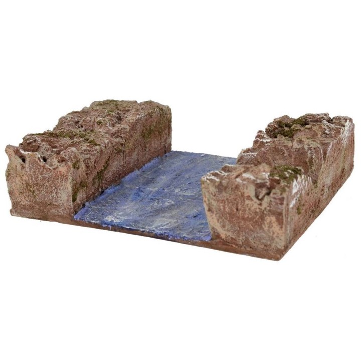 Ruscello componibile per presepe cm 19,5x14,5x5h