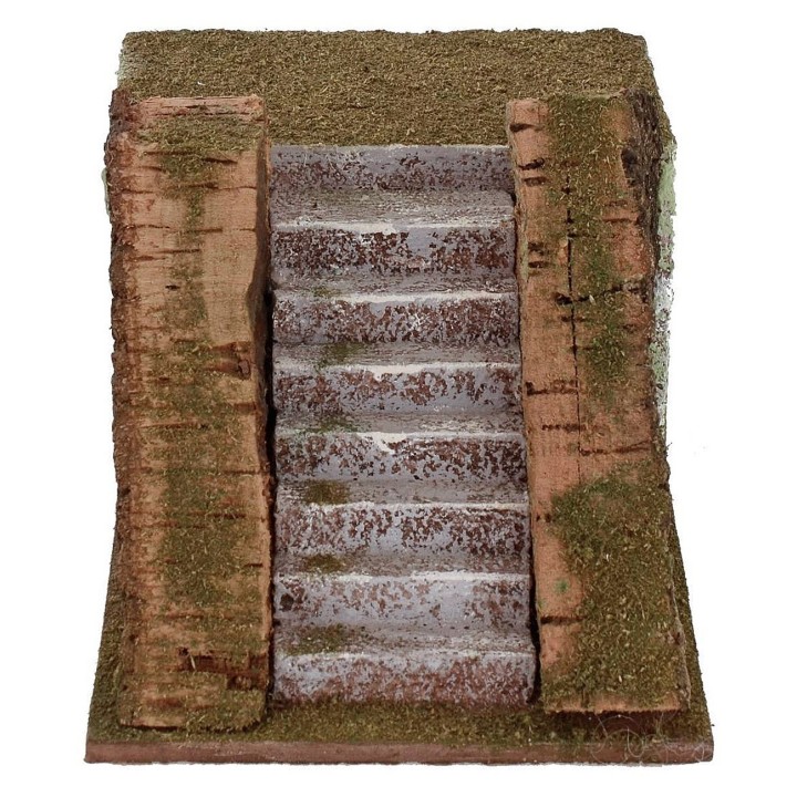 Escalera 12x17,5x10,5 h con base para estatuas de 12 cm