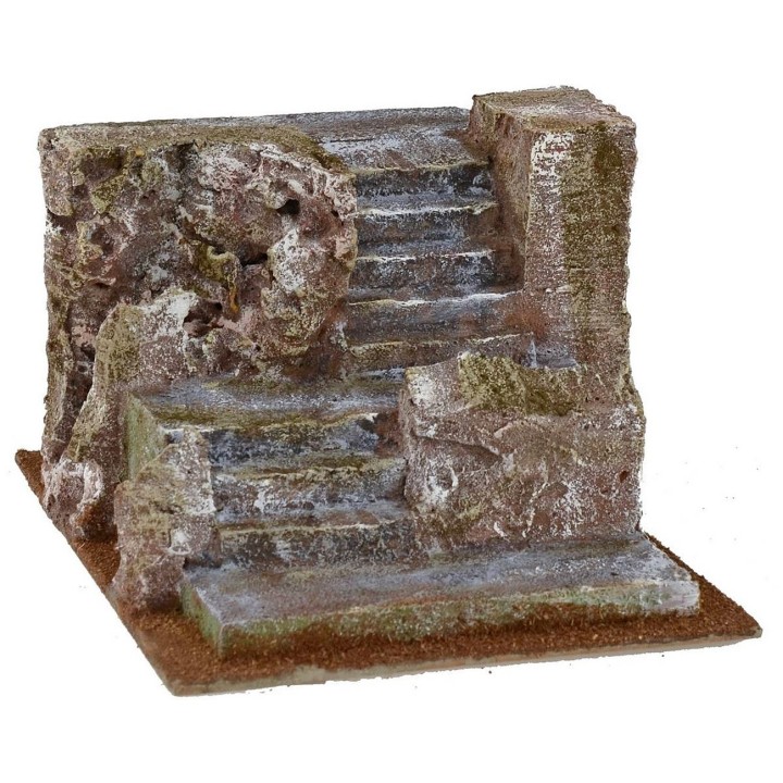 Scala con rocce per presepe cm 14,5x20x11 h